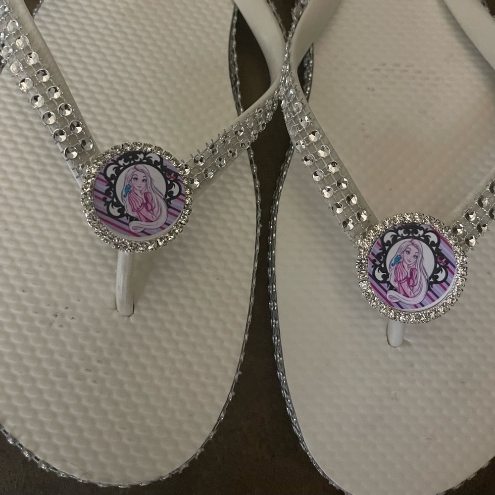 Rapunzel flip flops